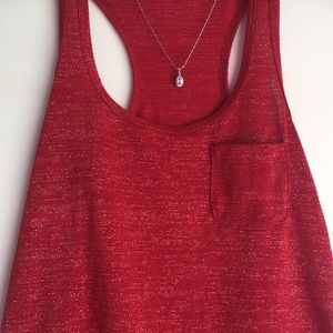 tank top lined with shimmer